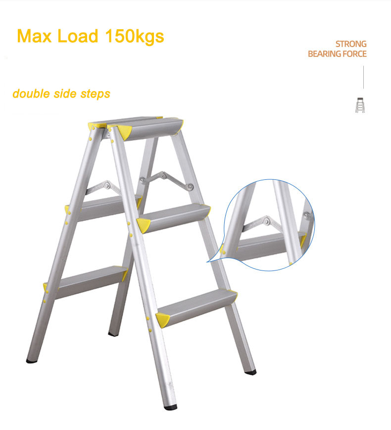 Double Sided 3 step Strong Modern Step Stool Ladder (2)