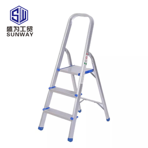 cheap price aluminium household 3 step ladder 