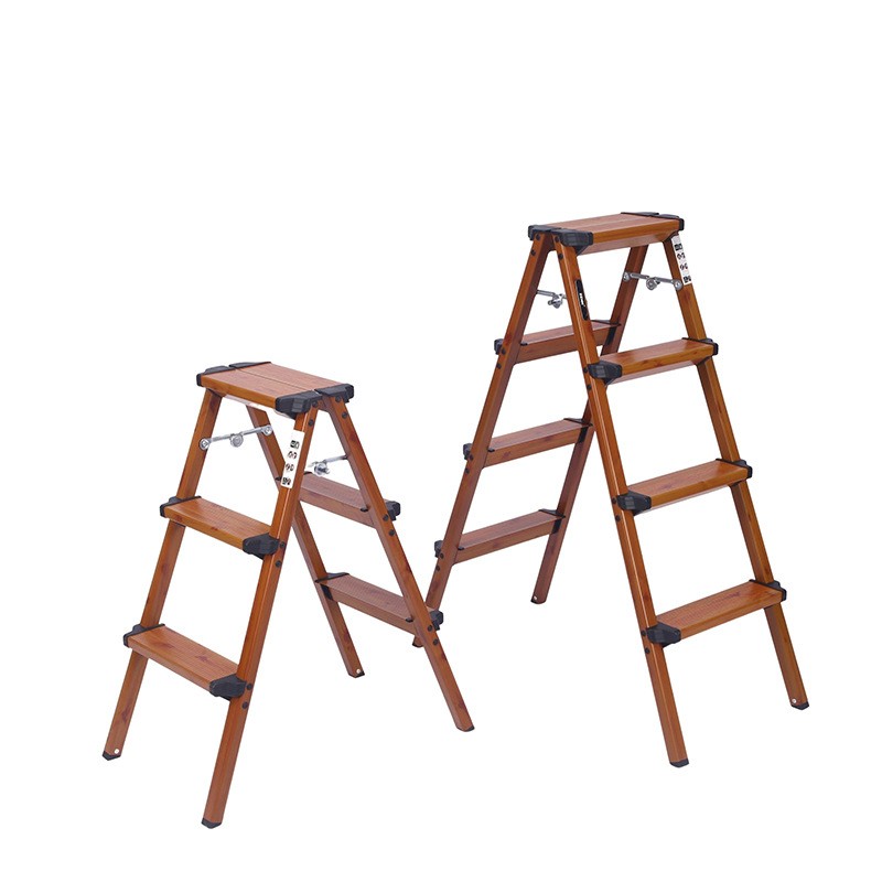 Aluminum 3 steps stool ladder wood spray color spray for wood ladder (2)