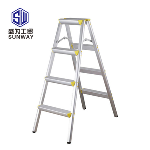 lightweight foldable 4 step fold up stool ladders