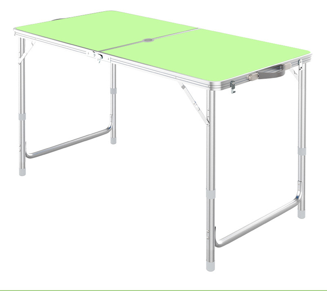 Folding camping table portable adjustable height lightweight aluminum folding table 