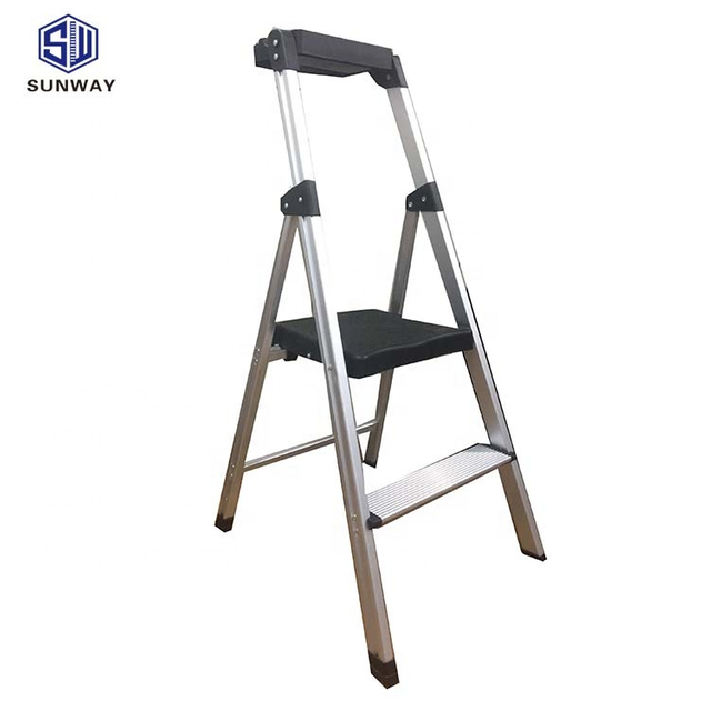 Guaranteed quality 2 step household ladder with tool tray