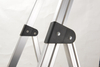 Supply black tool tray folding household aluminium 3 steps ladder