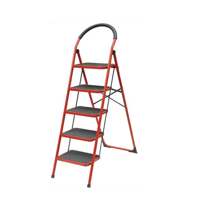 Sell fast folding working tools EN14183 steel trolley 5 step steel ladder