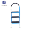 portable 3 step steel step ladder, adjustable step stairs