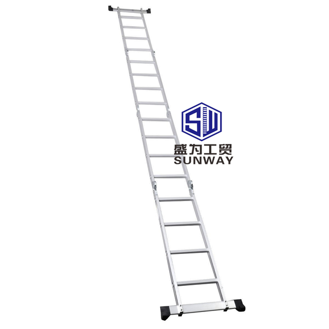 4*4 step multifunctional multipurpose foldable aluminum extension steps ladder