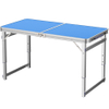 Square tube aluminum table portable adjustable height lightweight aluminum folding table 