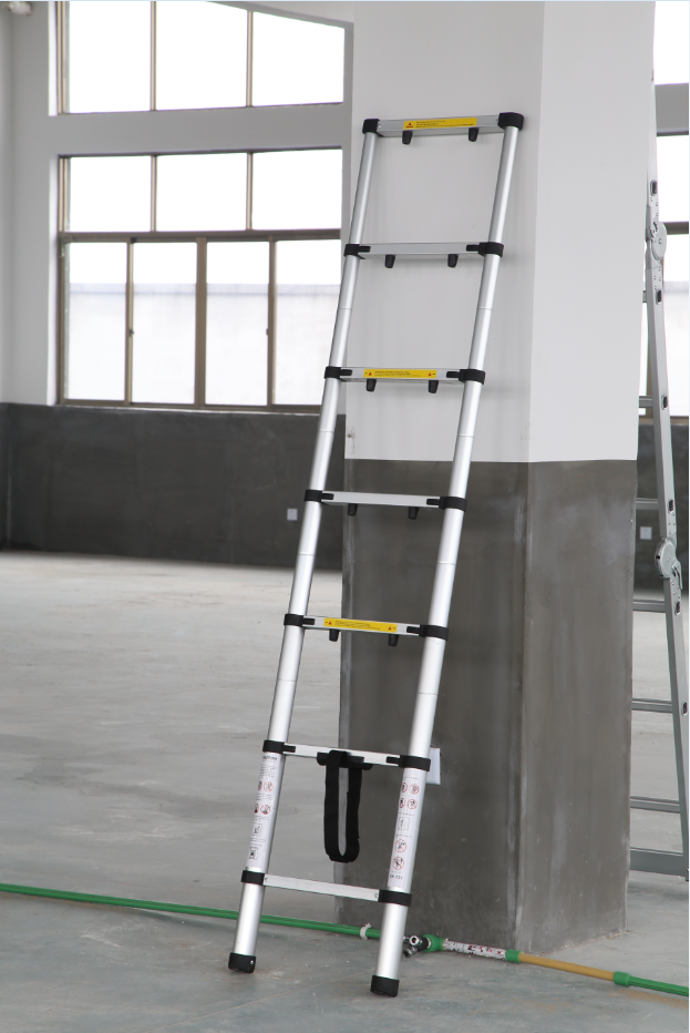 Protection humanized 2m anti-pinch hand aluminium telescopic ladder (2)