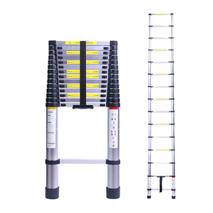 30cm step distance single side aluminum 4.4m telescopic ladder 