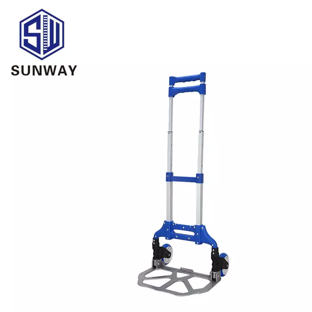 80kg portable folding hand trolley aluminium alloy climbing stairs Hand cart for shopping