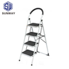Strong home step ladder with non-slip 4-step ladder steel ladder