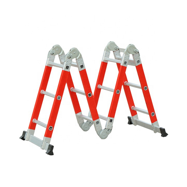 fiberglass multipurpose 4*5 step industrial platform folding ladder