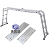 portable multi-purpose folding ladder aluminum ladder four-fold ladder