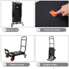 New arrival design iron pipe foldable shopping platform trolley with wheels