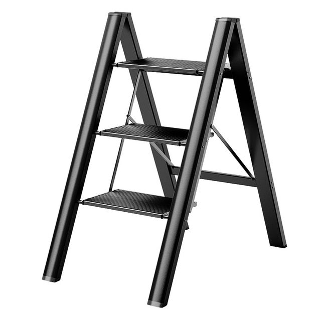 Attractive Price New Type 3 Steps Foldable Aluminum Movable Folding Ladder