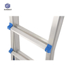 EN131 aluminum material combination 3x4steps multipurpose flat folding ladder with small hinge