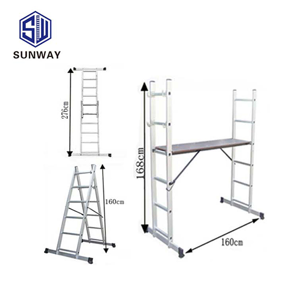 Multi purpose scaffolding aluminum tripod ladders & scaffolding
