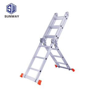 EN131 stanarded 4X3 Alumi 4x3 AluminiumMulti-purpose folding Extension ladder3.7m Holds up to 150kg