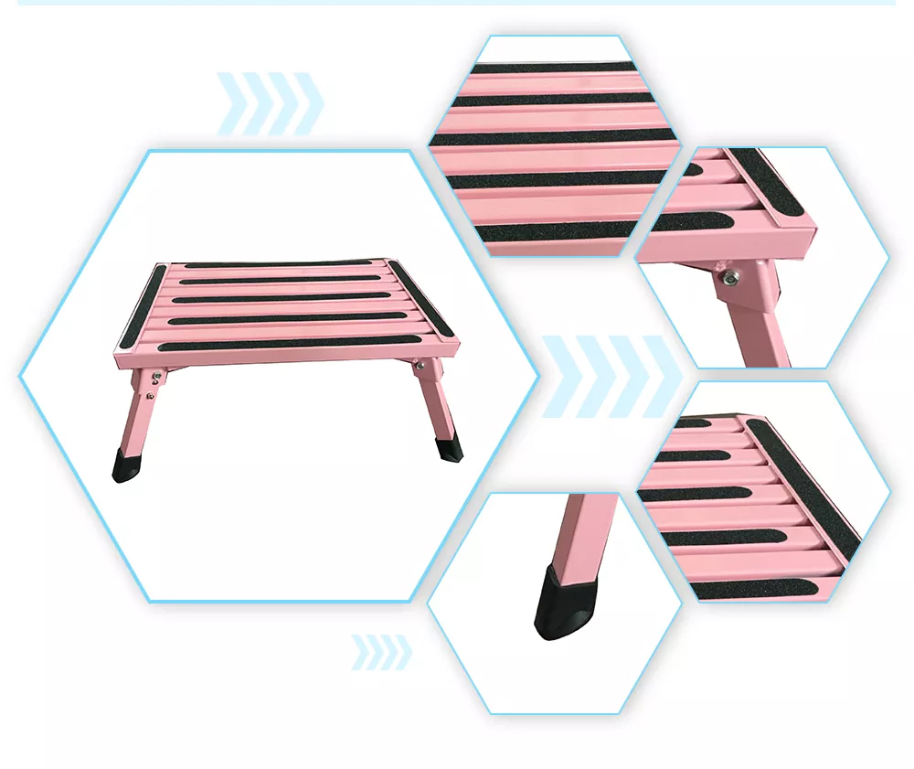 colors stable folding aluminium work bench car washing ladder rv steps stool rv stool (2)