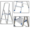 Folding household 4 steps aluminum ladder supplier