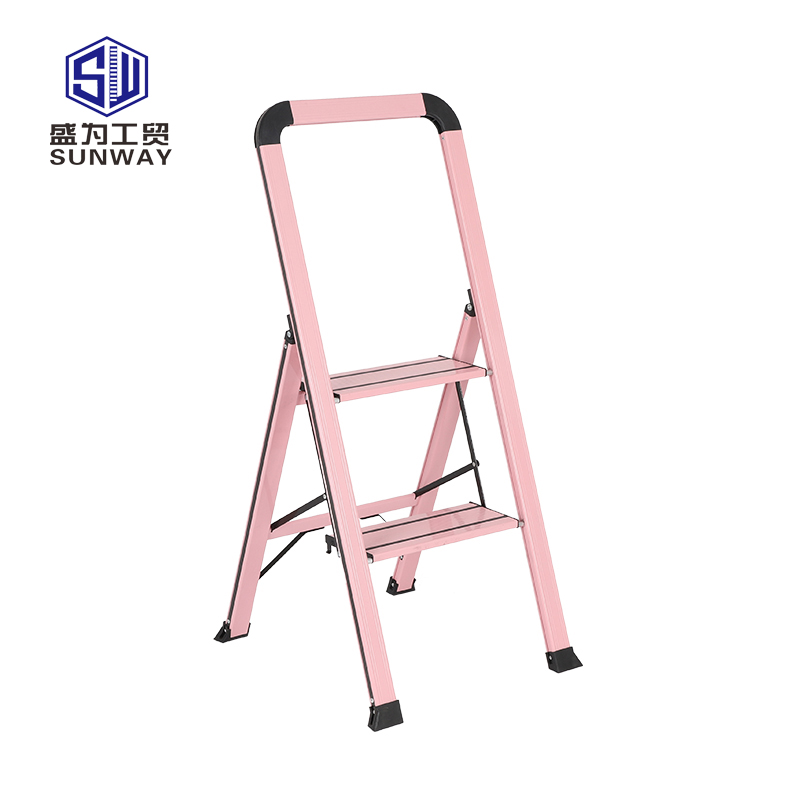 Attractive price new type household fold aluminum portable step ladder (2)