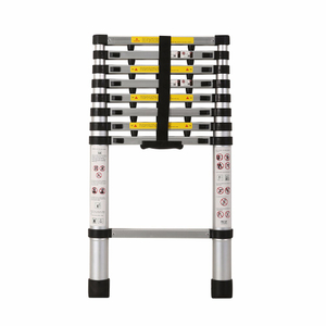Humanized LIDL aluminium telescopic ladder with en131 can protect your finger