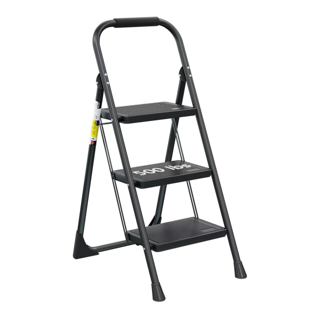 new small model cheap price 3 step iron ladder thick stool step 