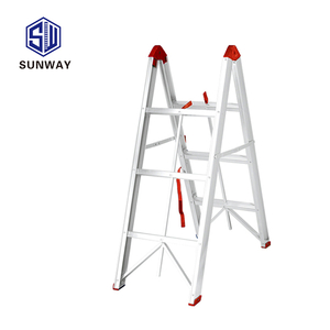 foldable aluminum folding stick a type ladder