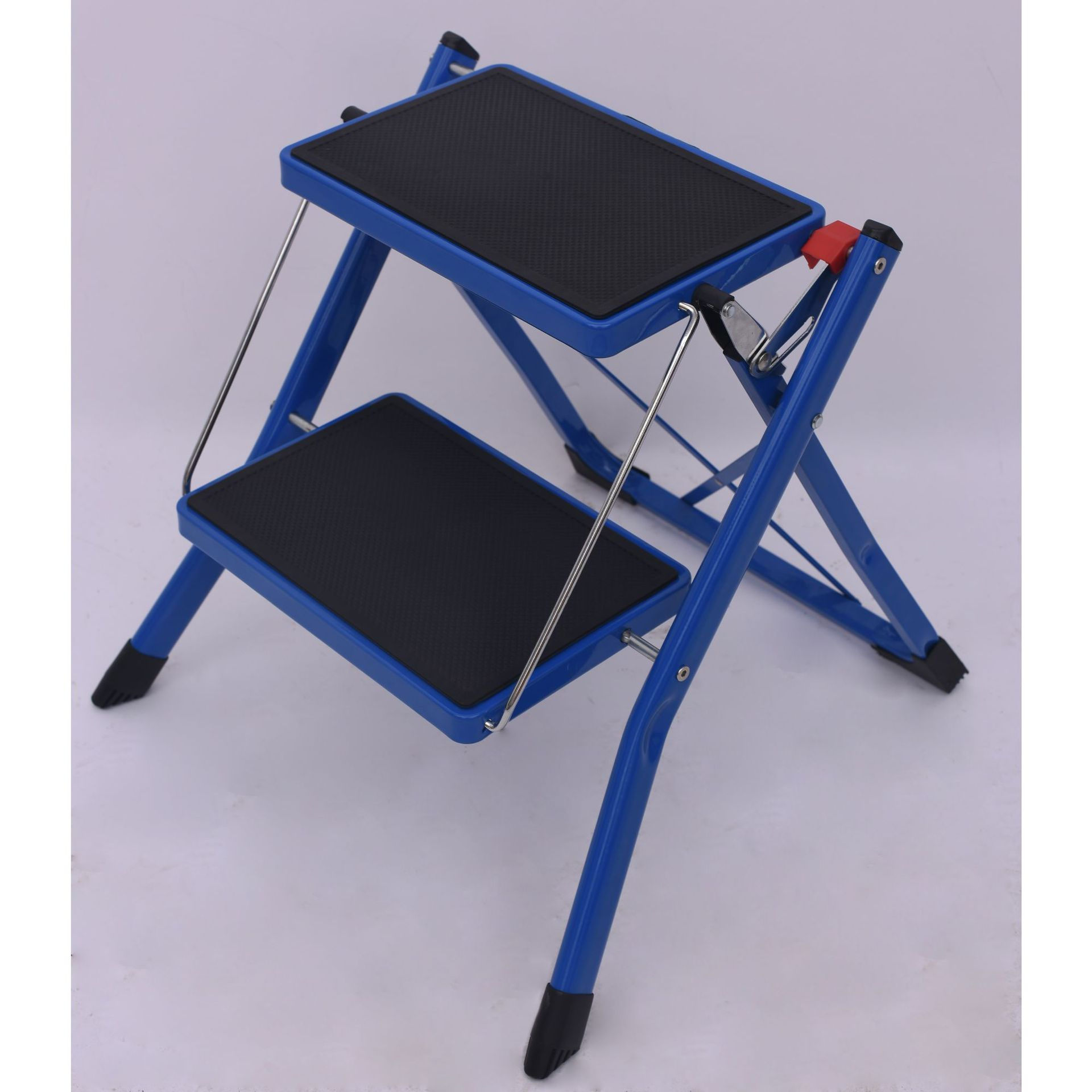 customized color two-step iron stepladder bench stair chair mini ladder portable home two-step ladder (4)