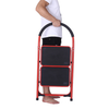 Stainless steel 2 step ladder with rubber treads
