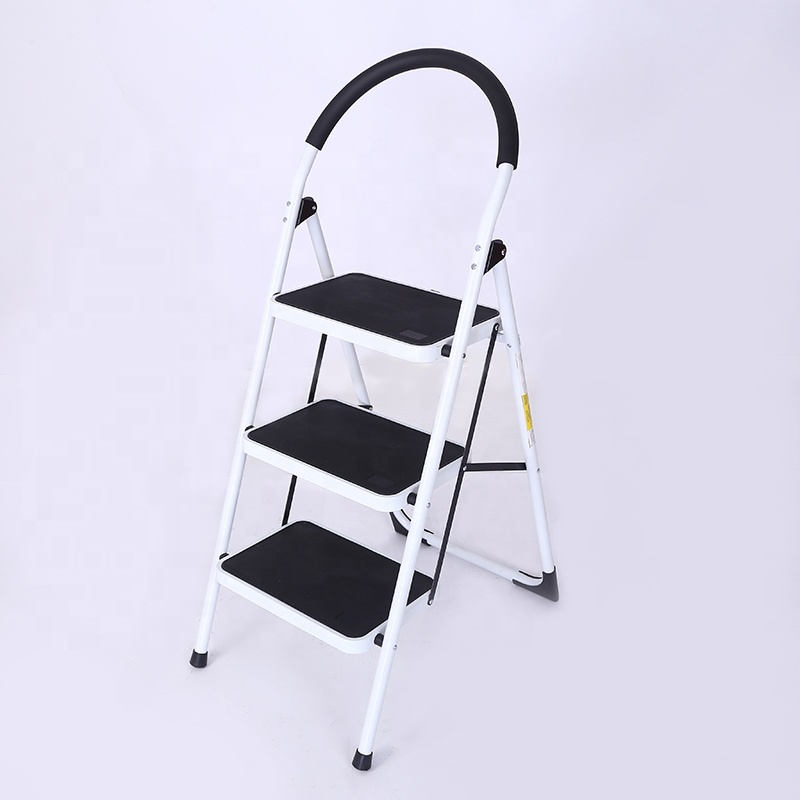 heavy duty metal folding 3 step steel stool ladder (5)