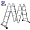 4 foldable 4 steps folding EN131 ladder multipurpose combination ladder 