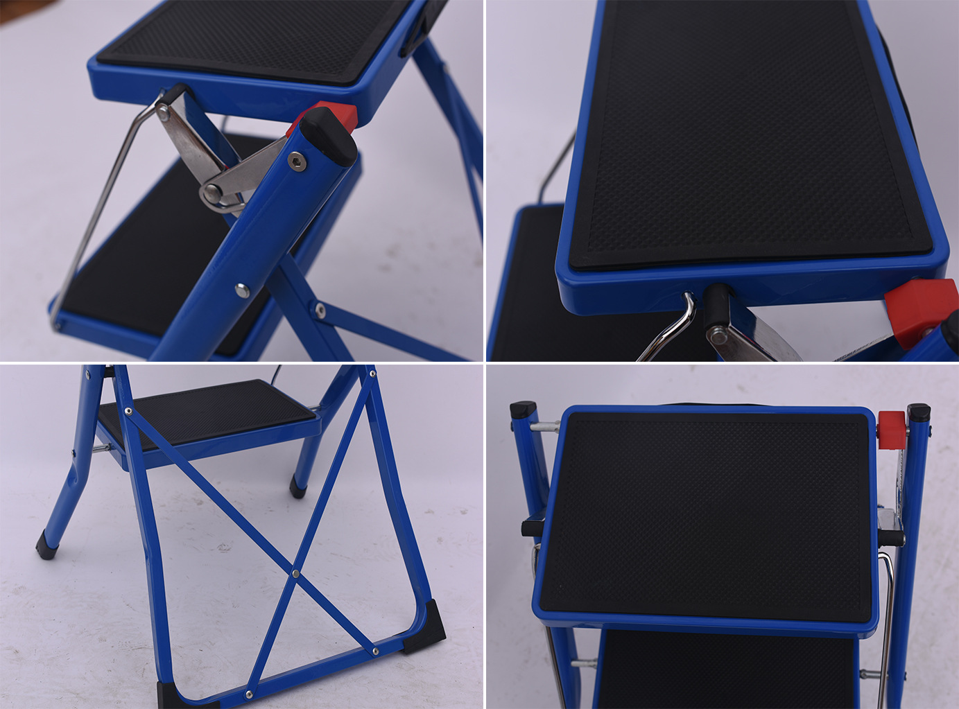 customized color two-step iron stepladder bench stair chair mini ladder portable home two-step ladder (7)