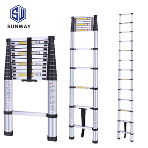 2.0m/2.6m/2.9m/3.2m/3.8m/4.1m/4.4m aluminium telescopic ladder