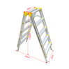 Aluminum a type 5 steps ladder folding laundry rack ladder 