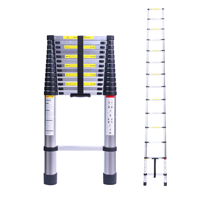 13.5 ft4.1m extendable lightweight 14 step ladder aluminium ladder