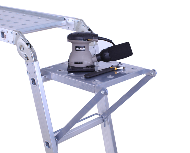 Folding ladder with multi-functional hinge working platform made in China