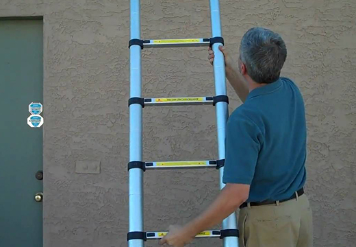 Does the extension ladder have to be fully extended?