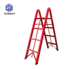 foldable aluminum ladder 2X3 step aluminum safety a type ladder
