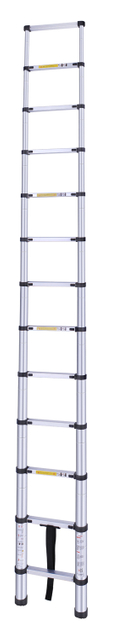 Easy useful aluminum 3.8m telescopic ladder 13 steps