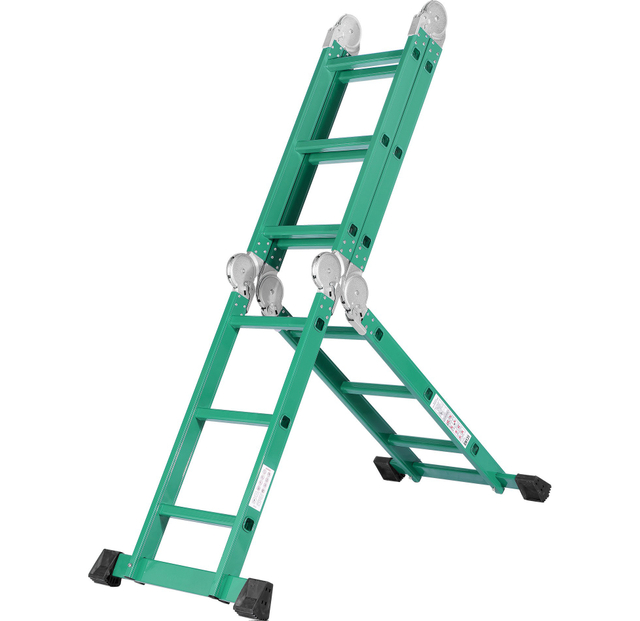 Green color ladder for sale aluminium multipurpose hinged ladder